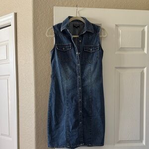 Polo by Ralph Lauren Blue Denim Midi Dress